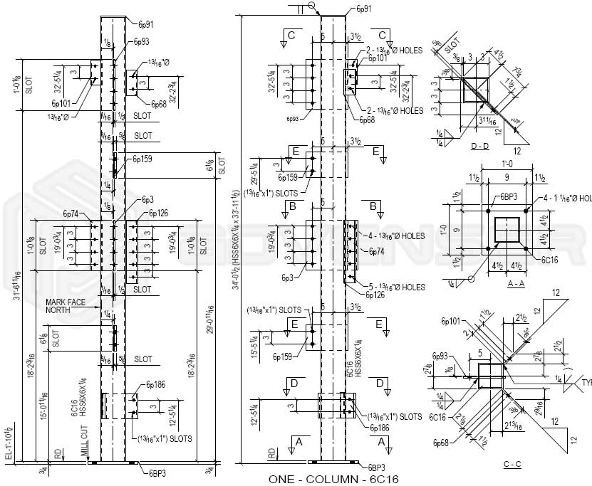 Structural shop drawings